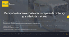 Desktop Screenshot of decapados-granallados-valencia.es