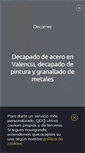Mobile Screenshot of decapados-granallados-valencia.es