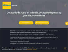 Tablet Screenshot of decapados-granallados-valencia.es